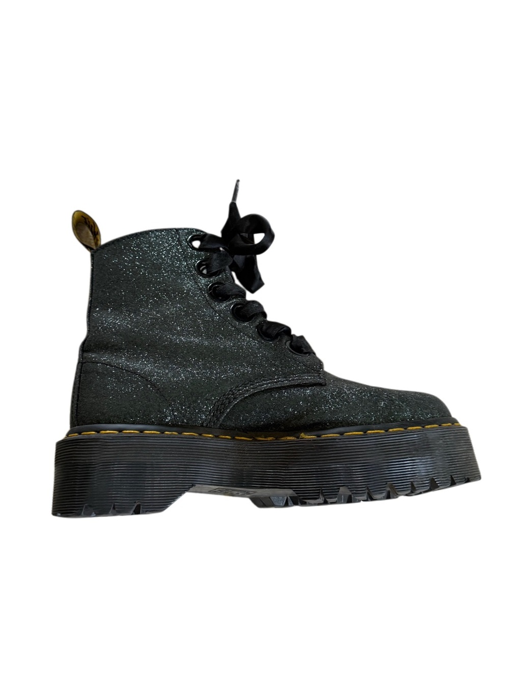 Dr. Marten’s Womens Molly Glitter Sparkle Platform Chunky Combat Boots Size 8 - Picture 5 of 13